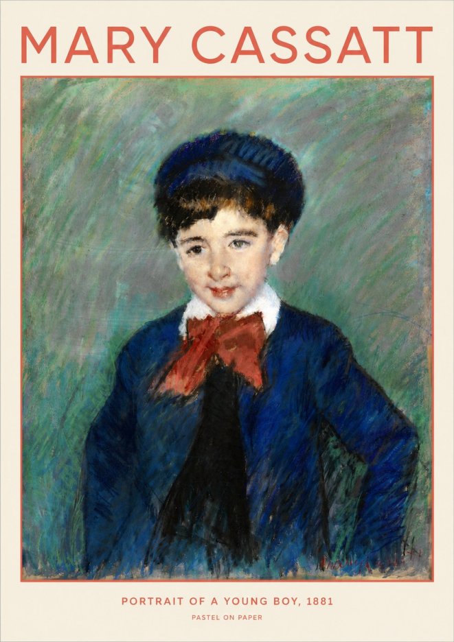 Mary Cassatt Portrait of a Young Boy, 1881 No2 - Juliste