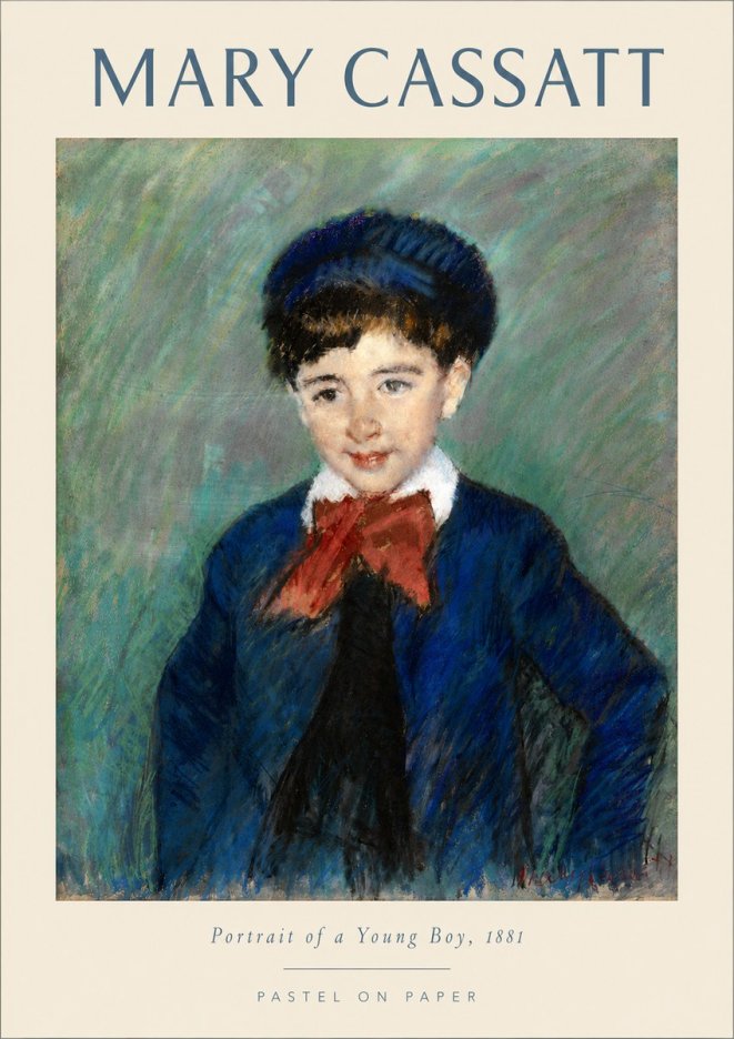 Mary Cassatt Portrait of a Young Boy, 1881 No4 - Juliste