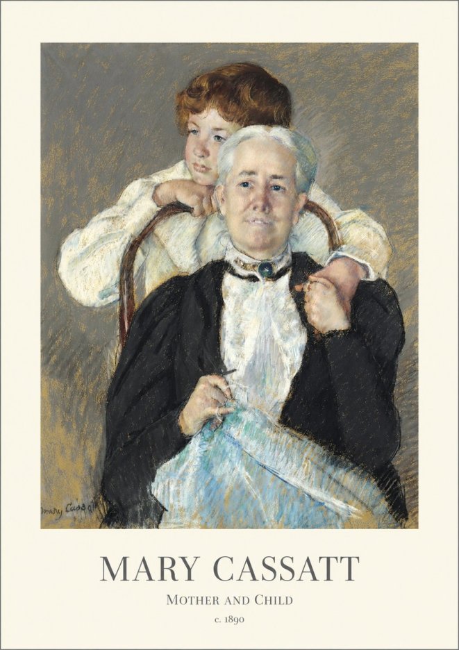 Mary Cassatt Mother and Child V No1 - Juliste