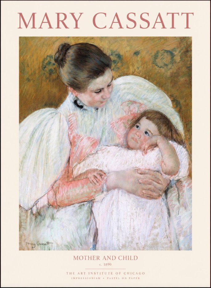Mary Cassatt Mother and Child VI No1 - Juliste
