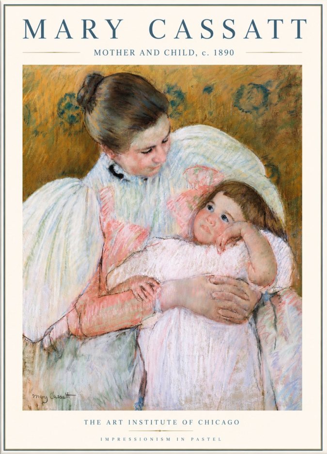 Mary Cassatt Mother and Child VI No3 - Juliste
