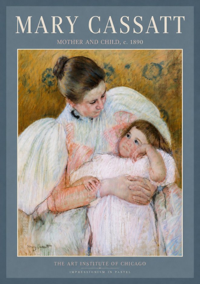 Mary Cassatt Mother and Child VI No5 - Juliste