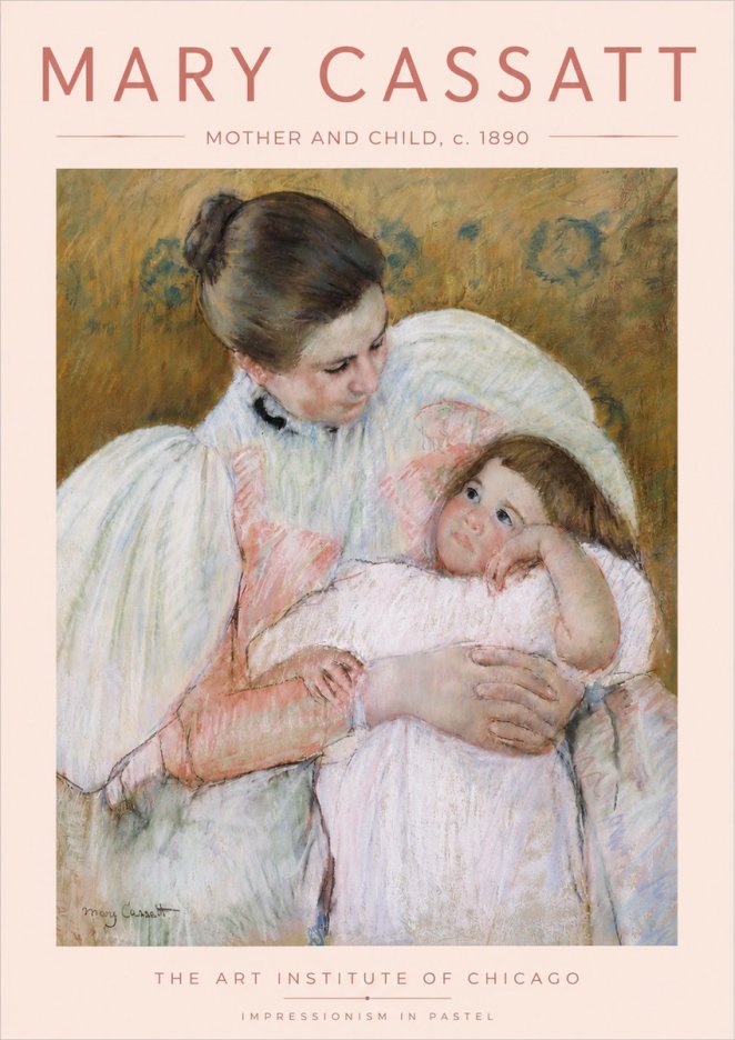 Mary Cassatt Mother and Child VI No6 - Juliste
