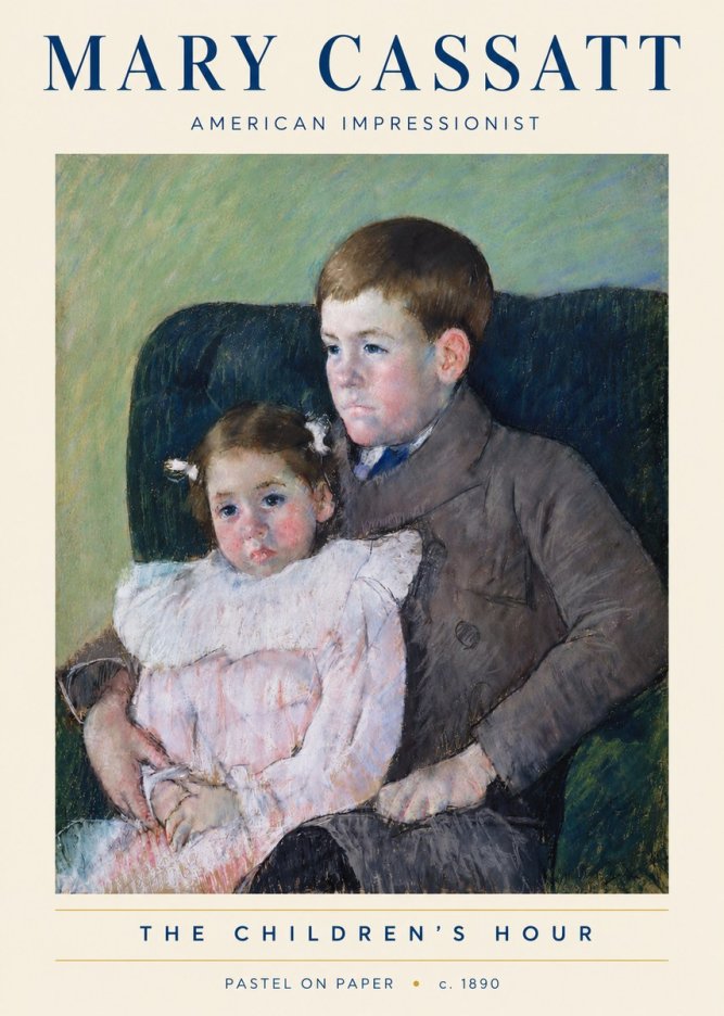 Mary Cassatt The Children's Hour No3 - Juliste