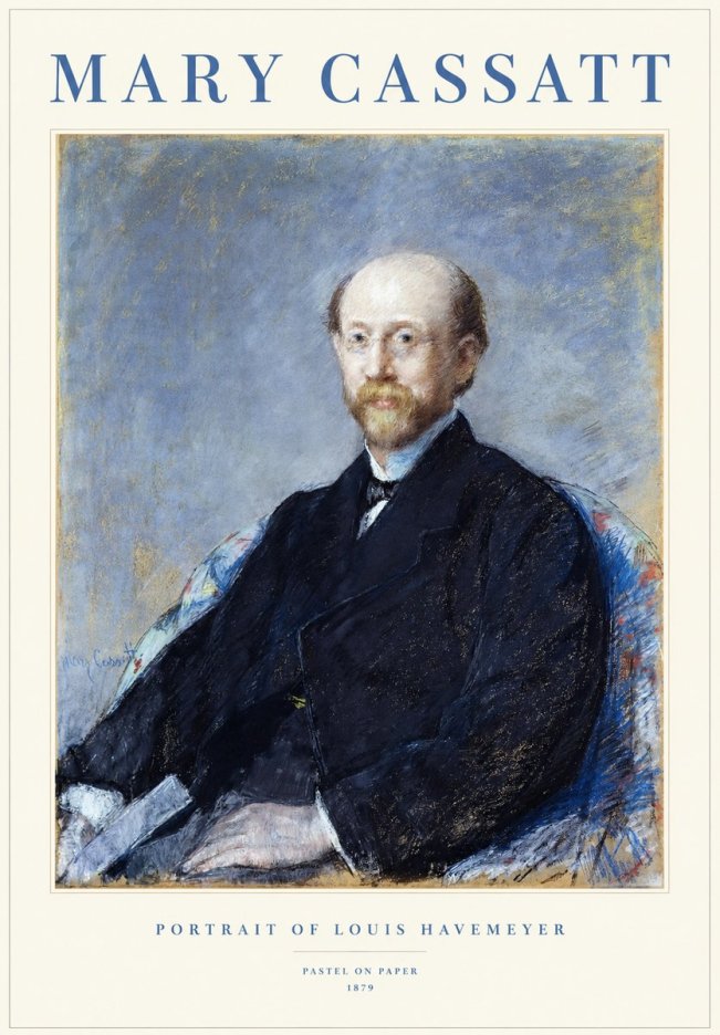 Mary Cassatt Portrait of Louis Havemeyer No1 - Juliste