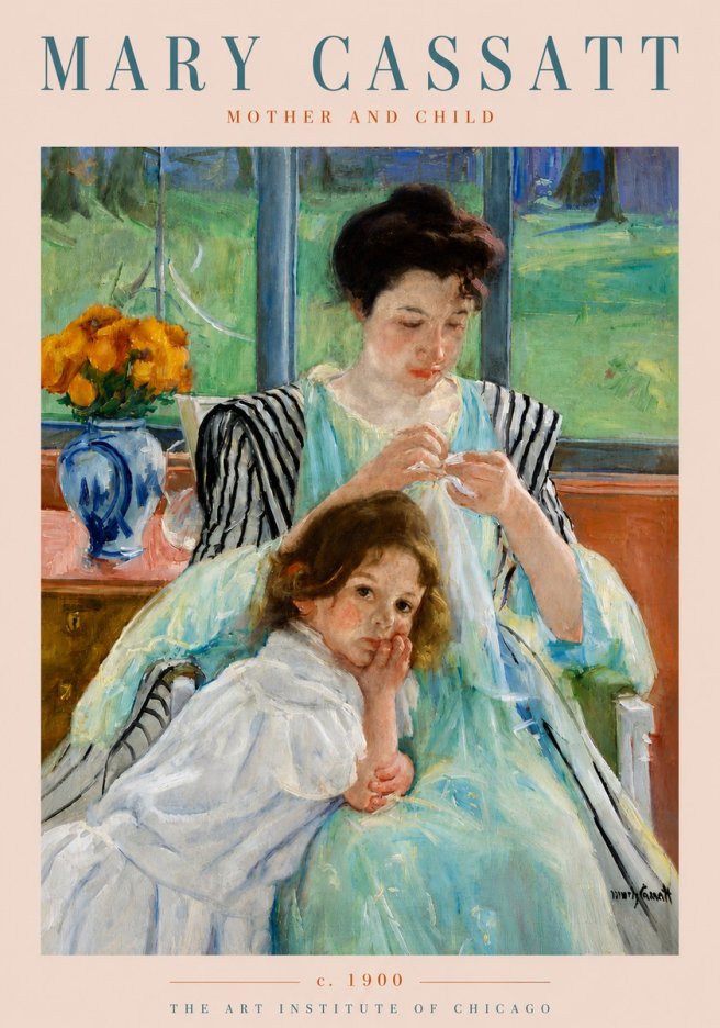 Mary Cassatt Mother and Child VII No5 - Juliste