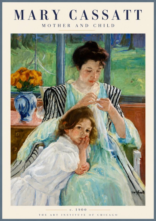 Mary Cassatt Mother and Child VII No6 - Juliste