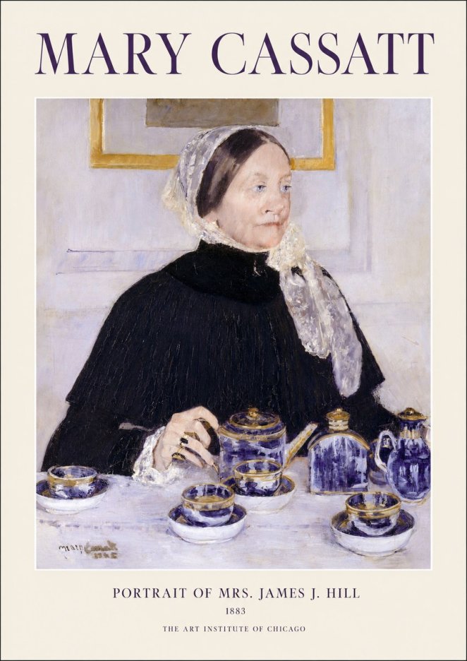 Mary Cassatt Portrait of Mrs. James J. Hill No1 - Juliste