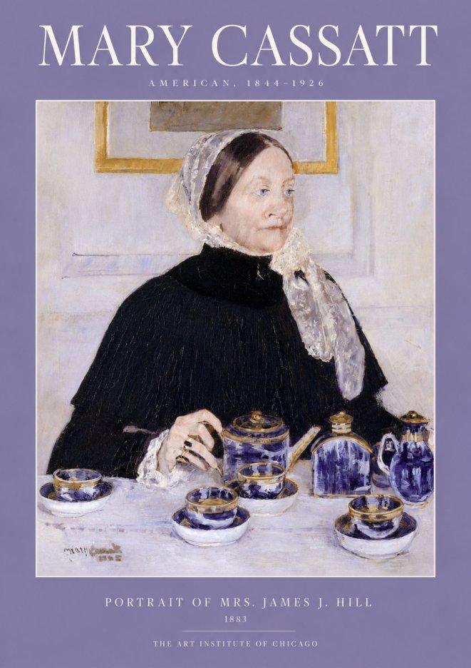 Mary Cassatt Portrait of Mrs. James J. Hill No2 - Juliste