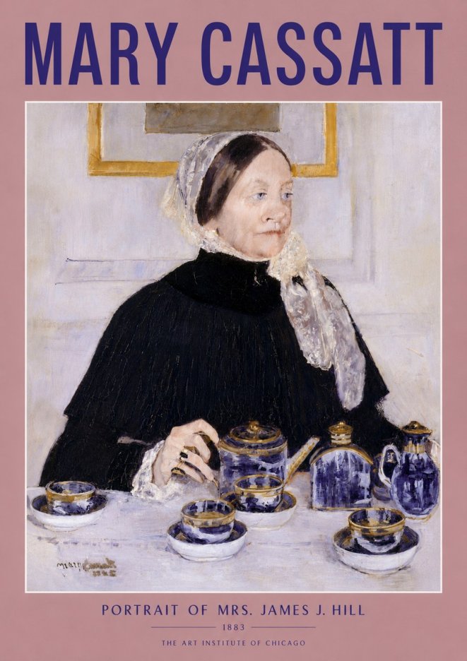 Mary Cassatt Portrait of Mrs. James J. Hill No4 - Juliste