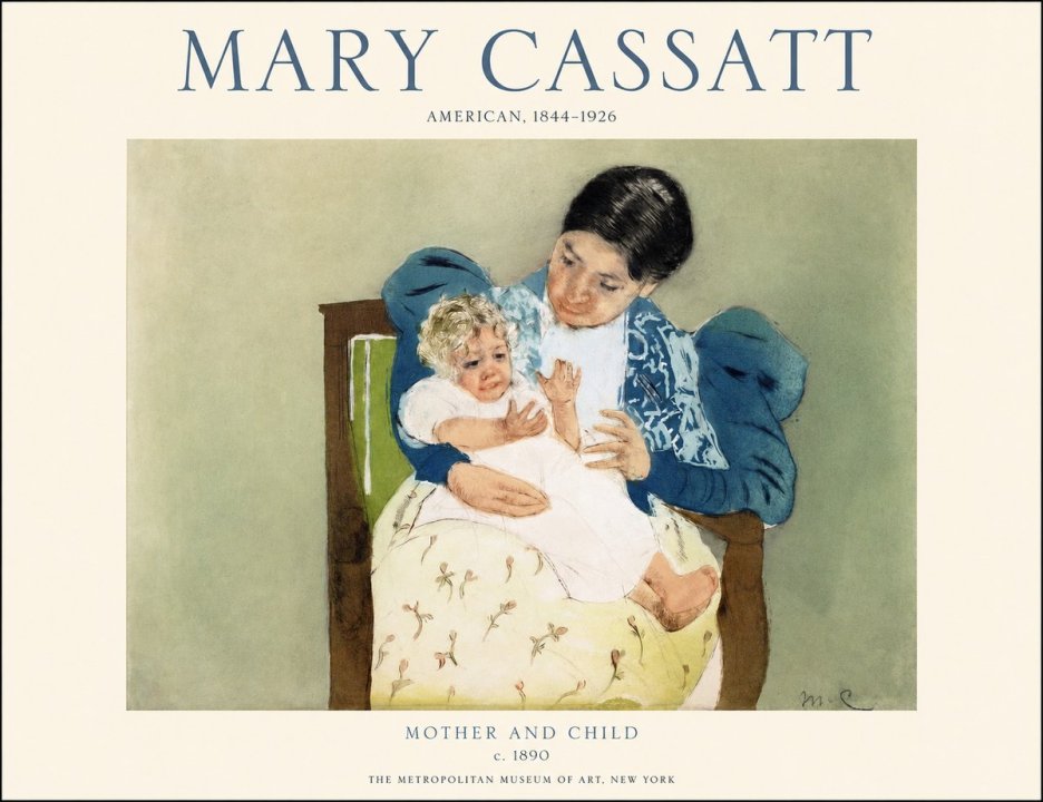 Mary Cassatt Mother and Child VIII No1 - Juliste