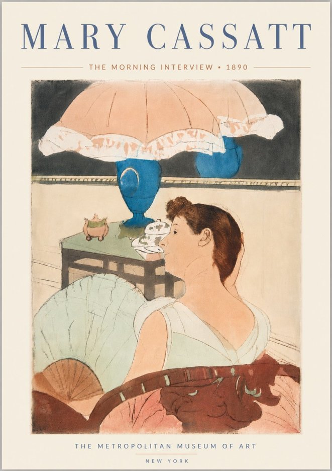 Mary Cassatt The Morning Interview No6 - Juliste