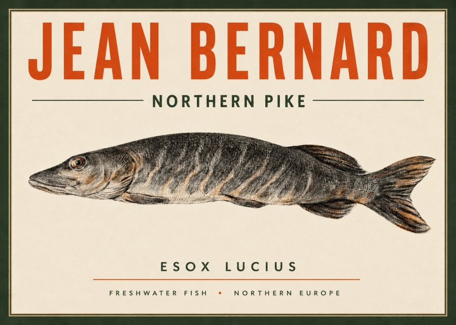 Jean Bernard Australian Lungfish No4 - Juliste