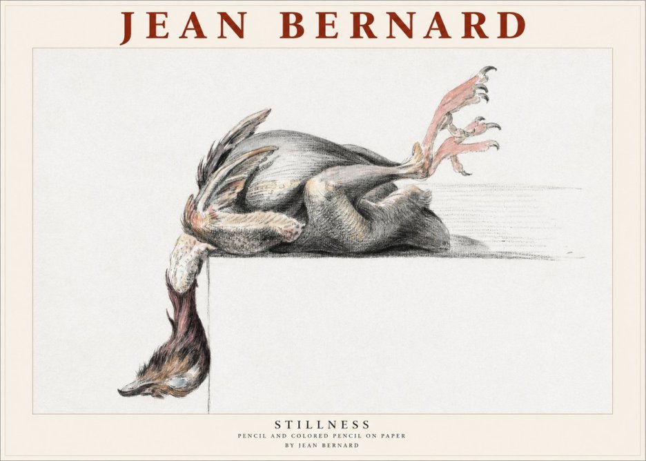 Jean Bernard Stillness No1 - Juliste