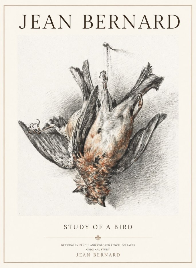 Jean Bernard Study of a Bird IV No3 - Juliste