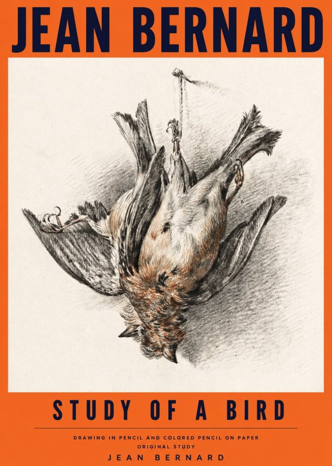 Jean Bernard Study of a Bird IV No4 - Juliste