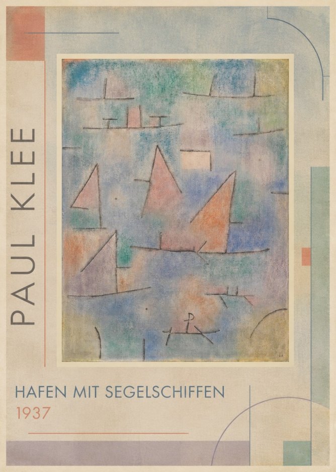 Paul Klee Hafen Mit Segelschiffen No1 - Juliste