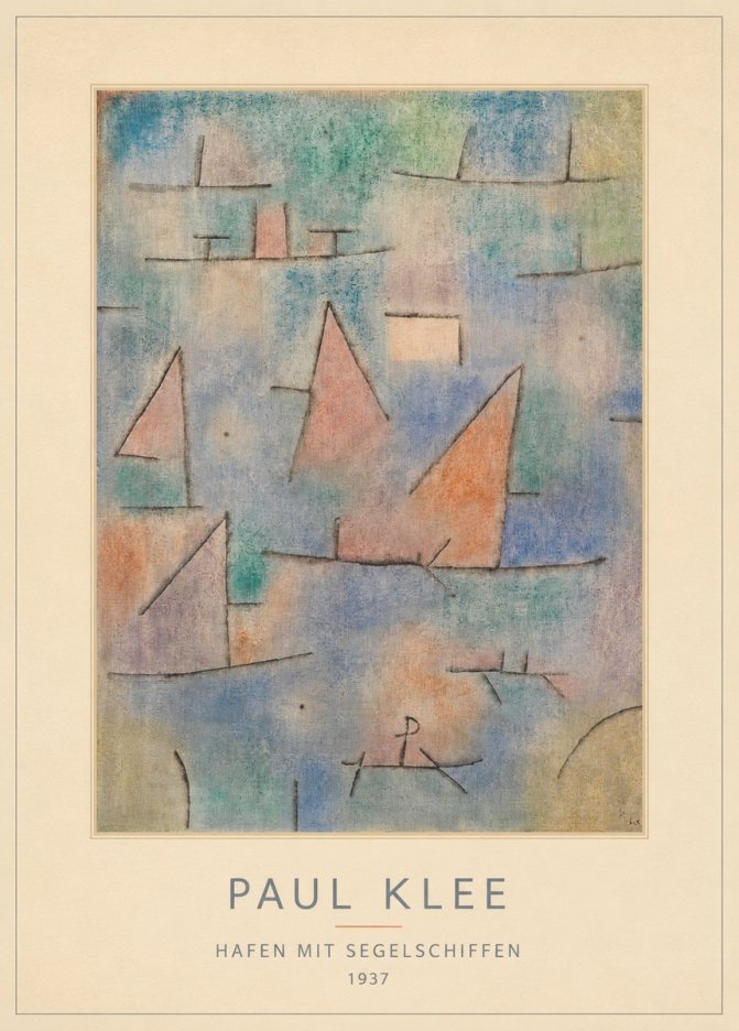 Paul Klee Hafen Mit Segelschiffen No4 - Juliste