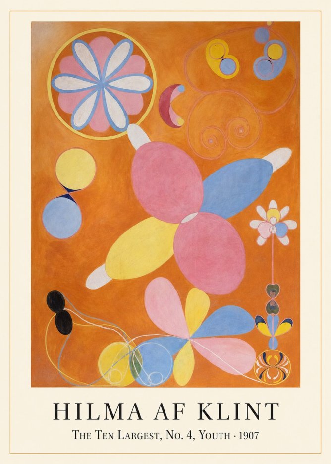 Hilma af Klint The Ten Largest, No. 4, Youth No1 - Juliste