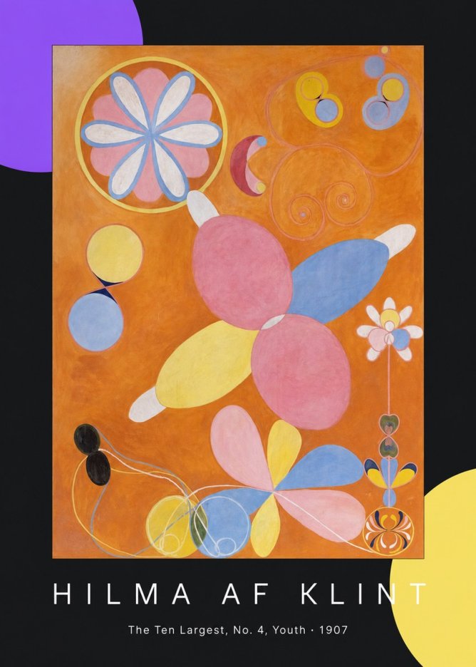 Hilma af Klint The Ten Largest, No. 4, Youth No5 - Juliste