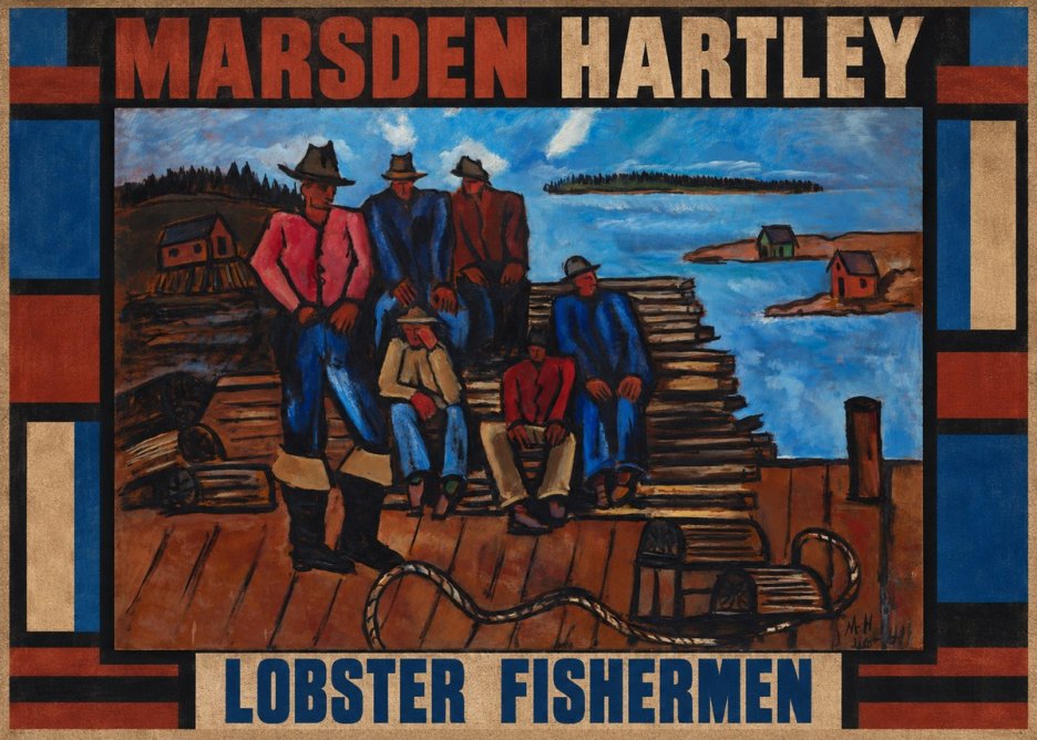 Marsden Hartley Lobster Fishermen I No2 - Juliste