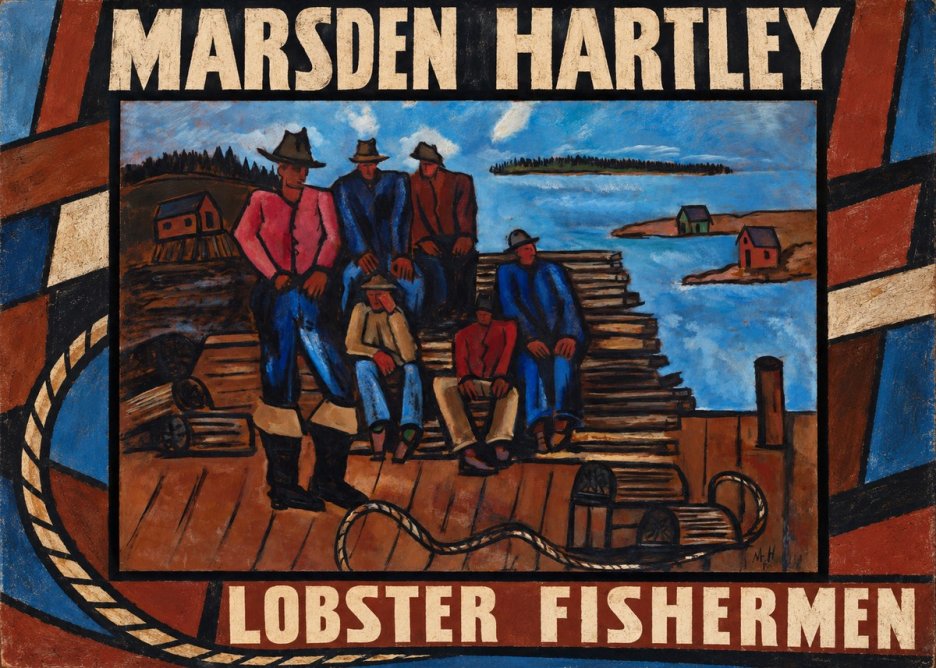Marsden Hartley Lobster Fishermen I No3 - Juliste