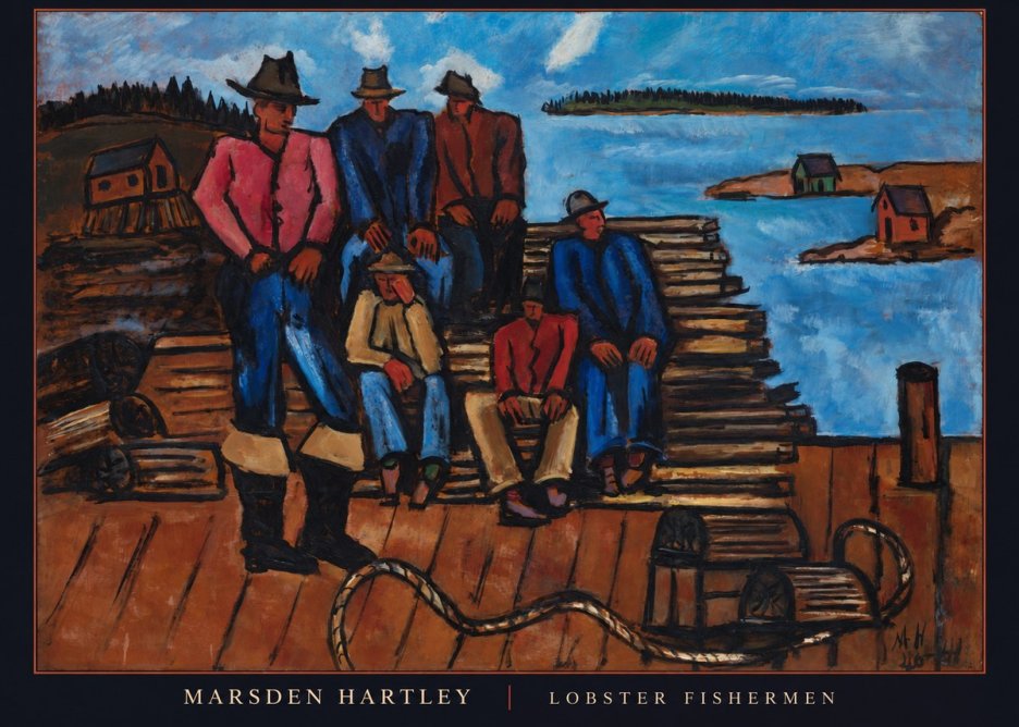 Marsden Hartley Lobster Fishermen I No4 - Juliste
