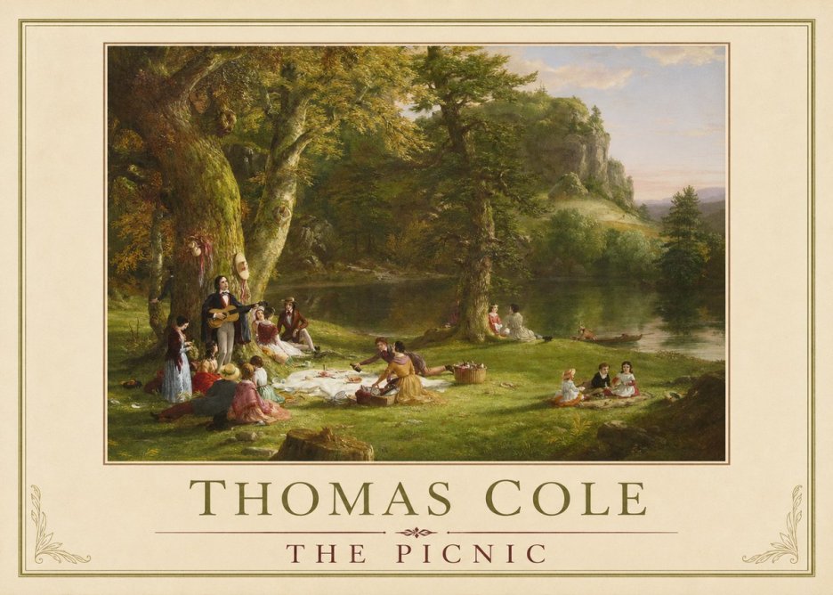 Thomas Cole The Picnic No4 - Juliste