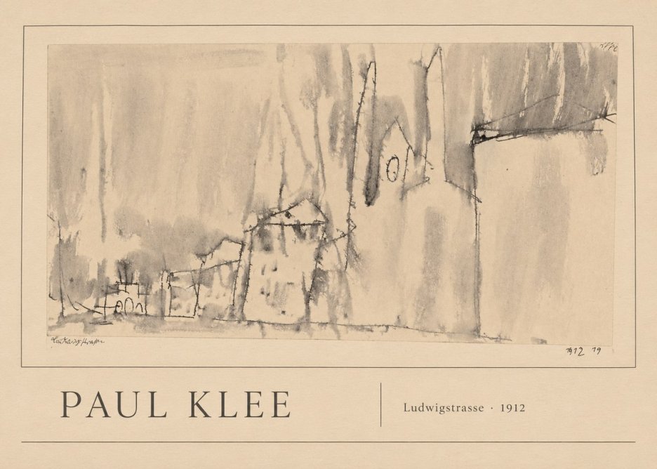 Paul Klee Ludwigstrasse No1 - Juliste