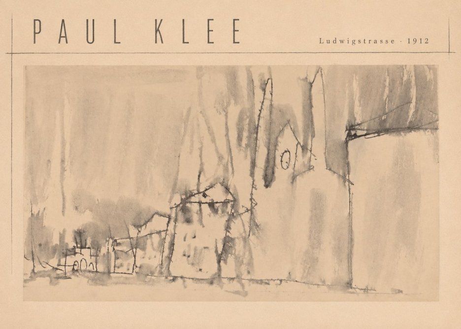 Paul Klee Ludwigstrasse No4 - Juliste