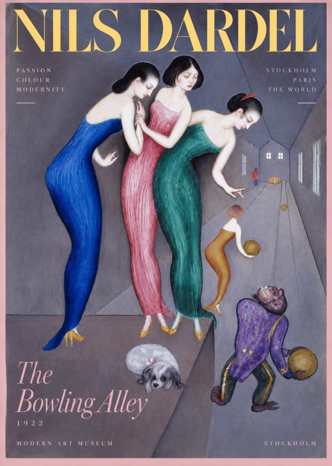 Nils Dardel Three Graces No5 - Juliste
