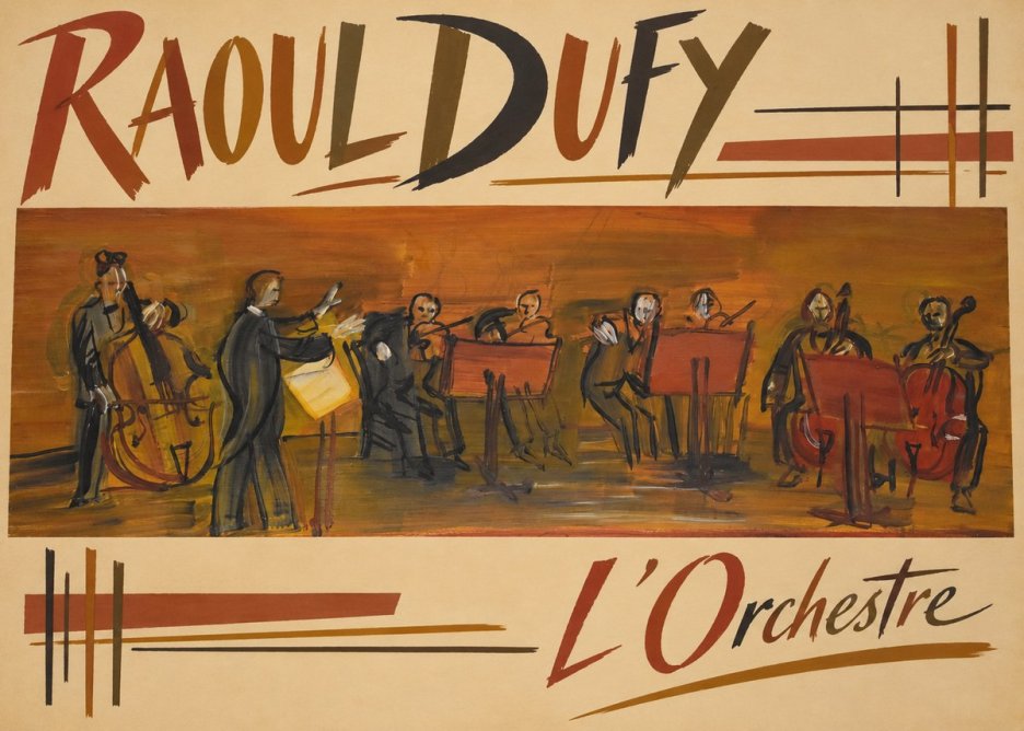 Raoul Dufy L'orchestre No2 - Juliste