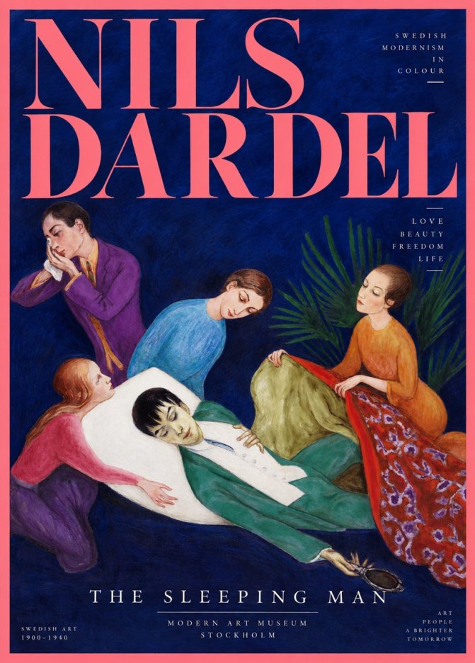 Nils Dardel The Sleeping Man No2 - Juliste
