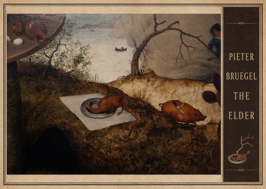 Pieter Bruegel The Pig Is Stabbed No4 - Juliste