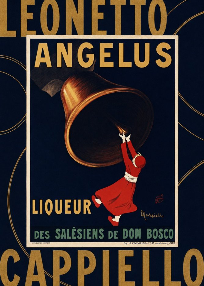 Leonetto Cappiello Angelus Liqueur No3 - Juliste