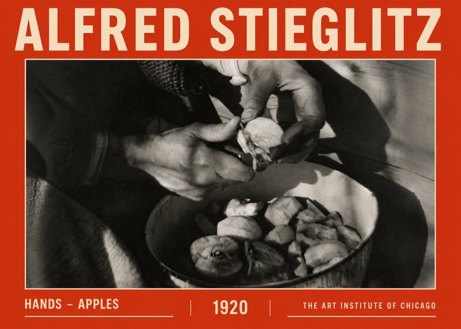 Alfred Stieglitz Hands - Apples No5 - Juliste