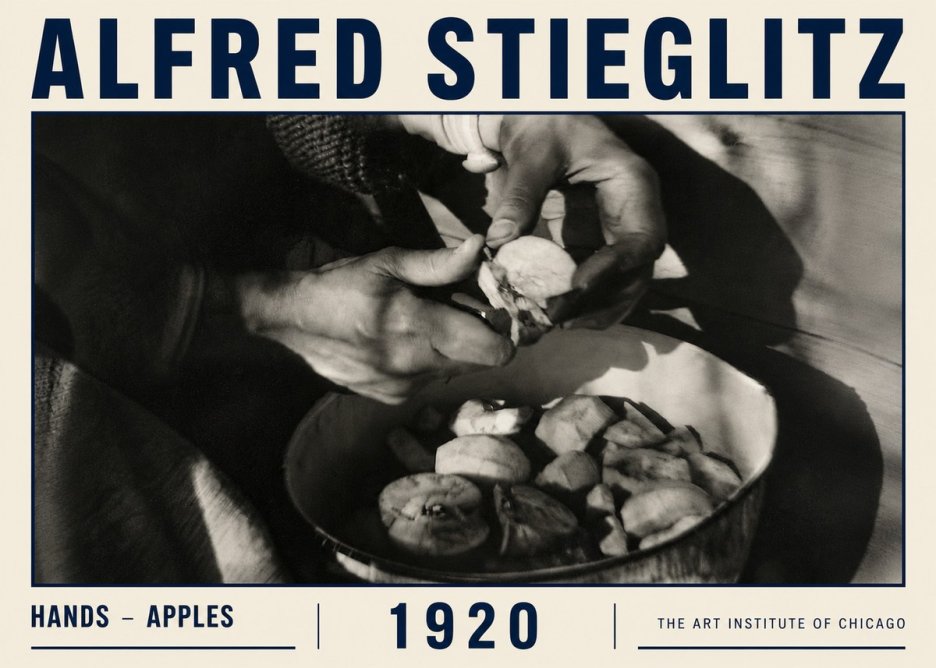 Alfred Stieglitz Hands - Apples No6 - Juliste