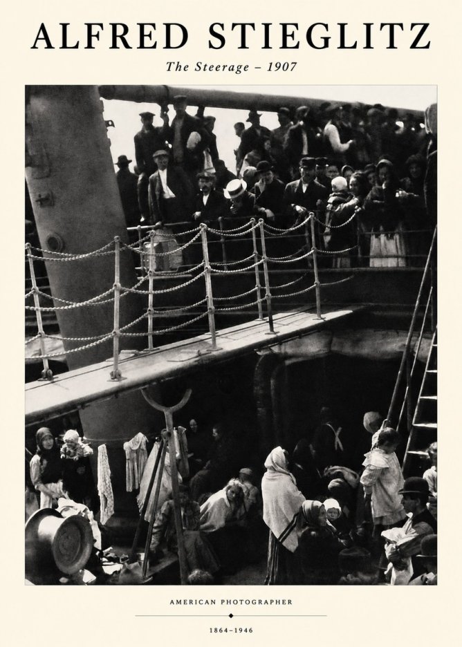 Alfred Stieglitz The Steerage – 1907 No1 - Juliste