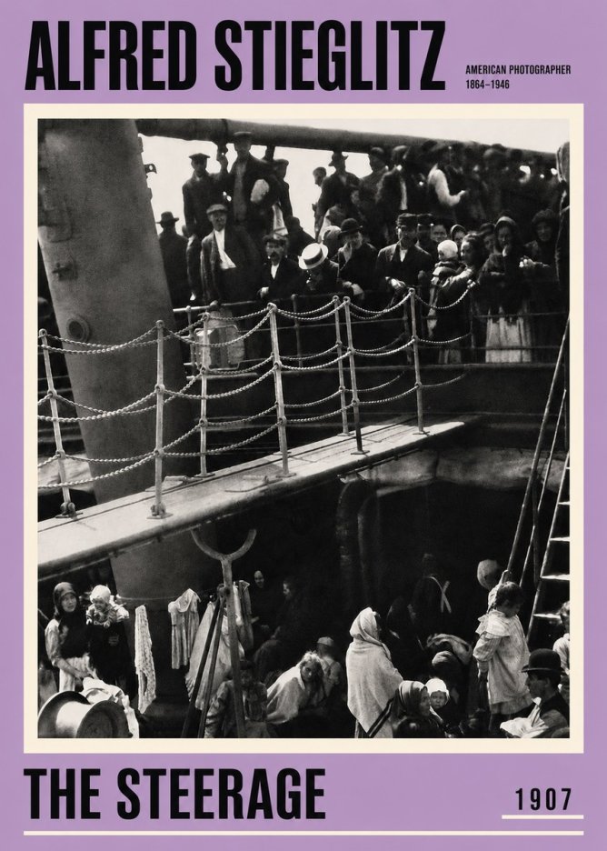 Alfred Stieglitz The Steerage – 1907 No4 - Juliste