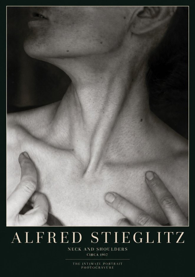 Alfred Stieglitz Neck and Shoulders No3 - Juliste