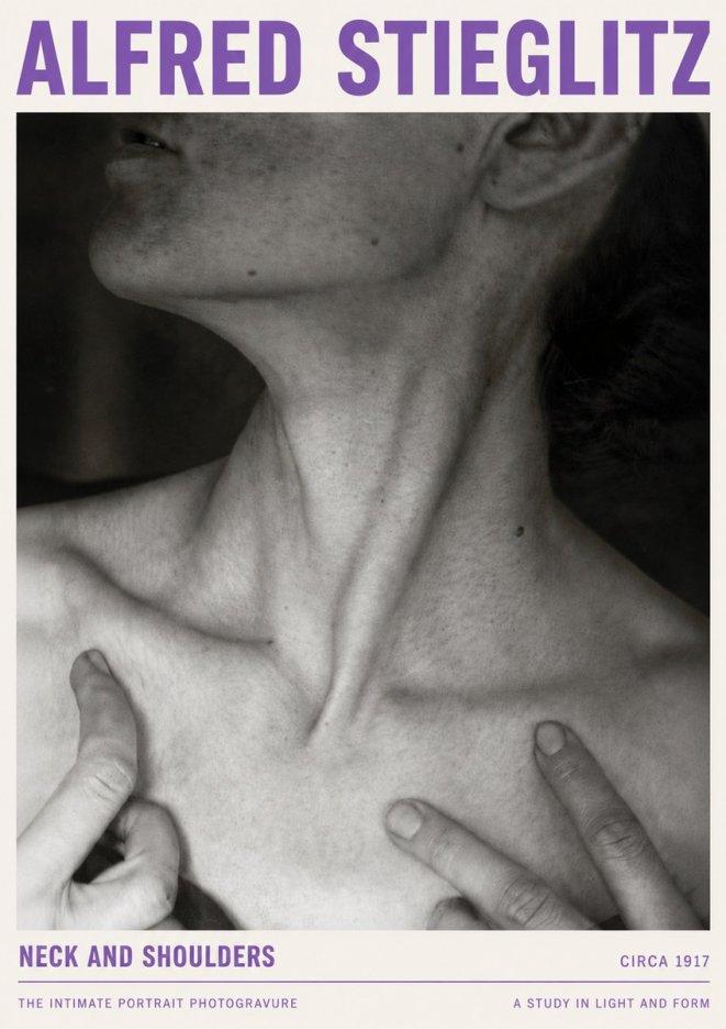 Alfred Stieglitz Neck and Shoulders No4 - Juliste