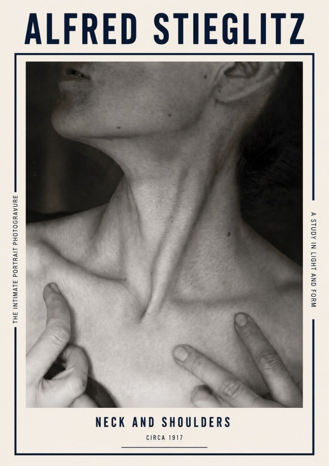 Alfred Stieglitz Neck and Shoulders No5 - Juliste