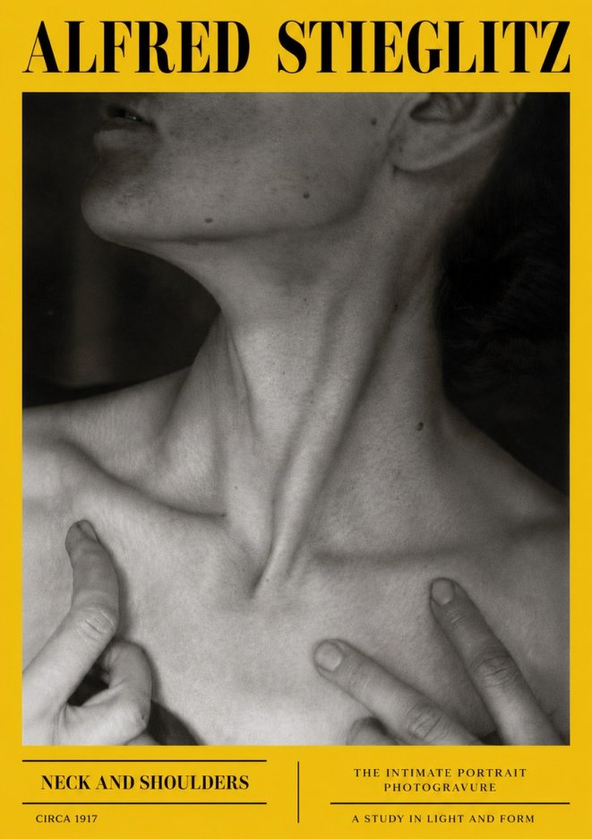 Alfred Stieglitz Neck and Shoulders No6 - Juliste