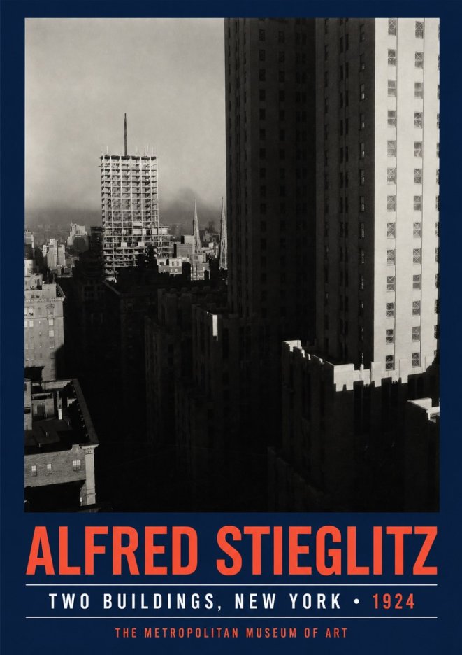 Alfred Stieglitz Two Buildings, New York No2 - Juliste