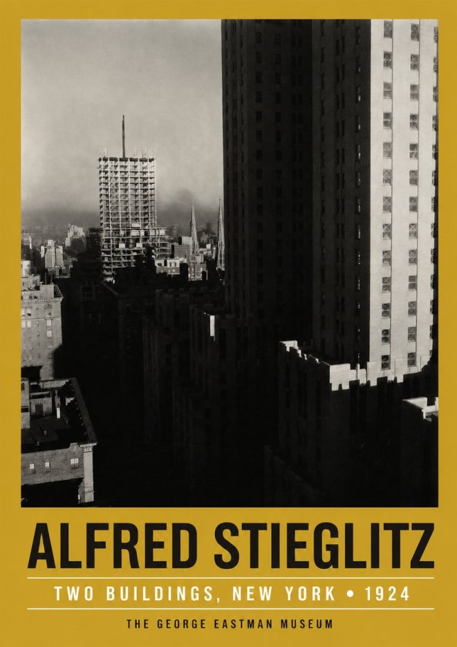 Alfred Stieglitz Two Buildings, New York No3 - Juliste
