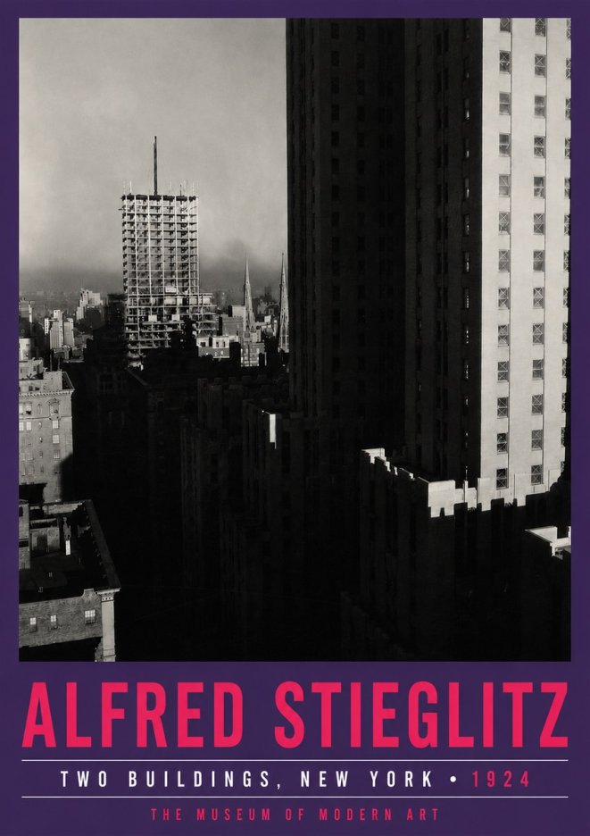 Alfred Stieglitz Two Buildings, New York No5 - Juliste