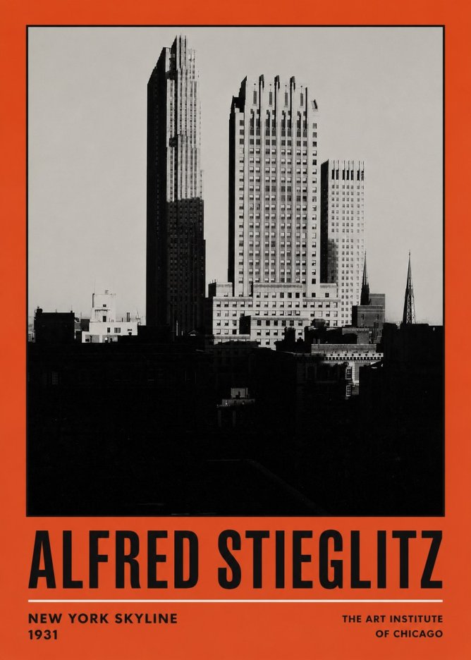 Alfred Stieglitz New York Skyline No2 - Juliste