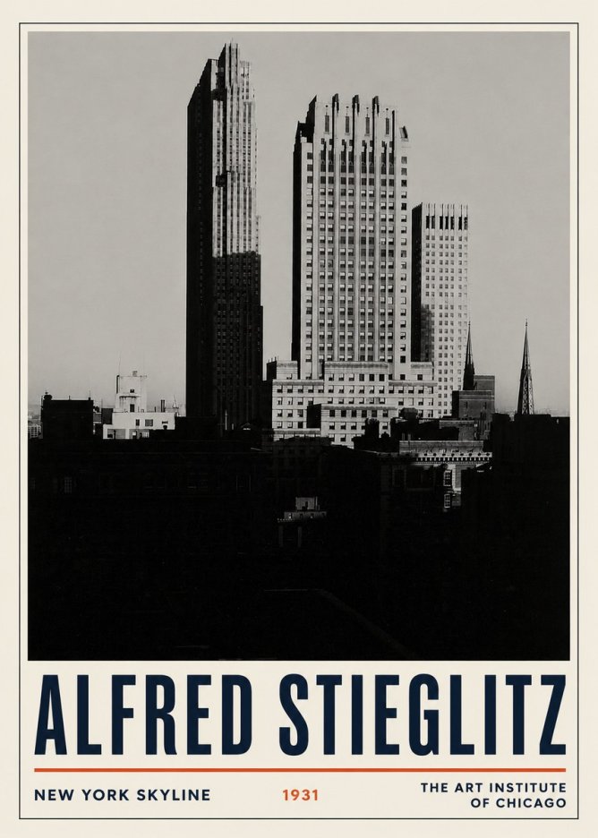 Alfred Stieglitz New York Skyline No3 - Juliste