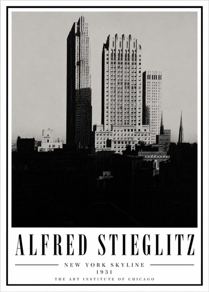 Alfred Stieglitz New York Skyline No5 - Juliste
