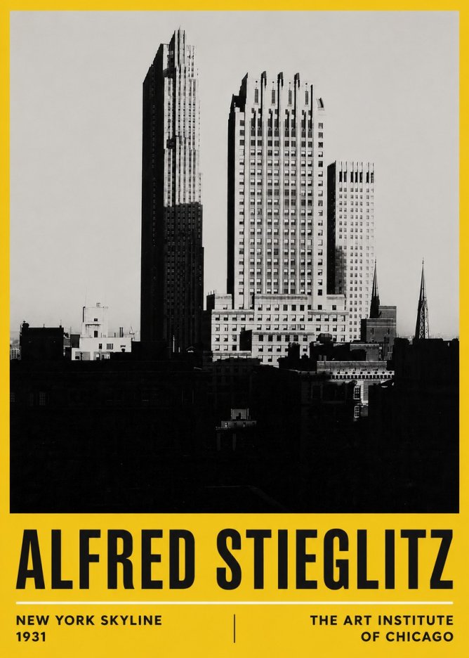 Alfred Stieglitz New York Skyline No6 - Juliste
